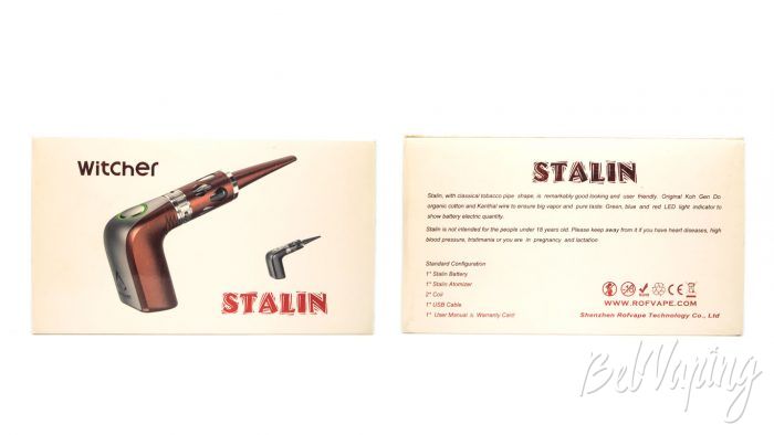 Rofvape STALIN pipe mod - упаковка