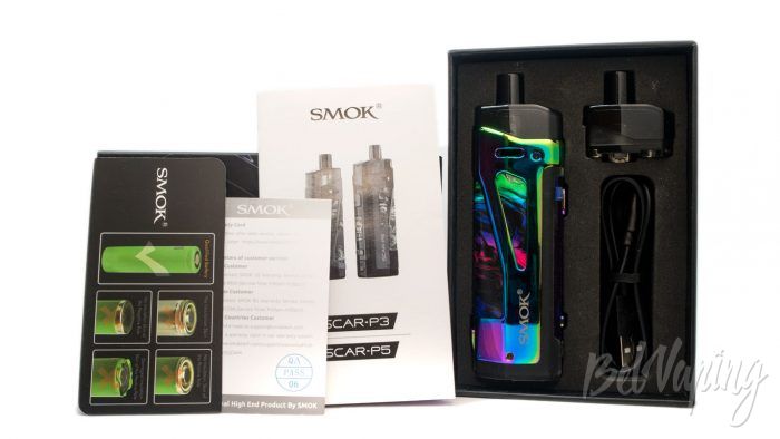 Smok SCAR-P5 pod - комплект поставки