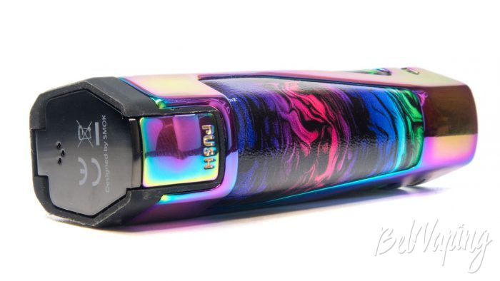 Smok SCAR-P5 pod - кнопка открытия батарейного отсека