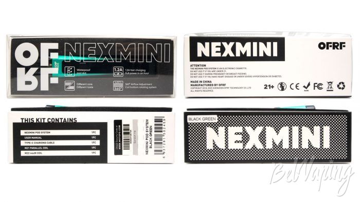 OFRF nexMINI pod - упаковка