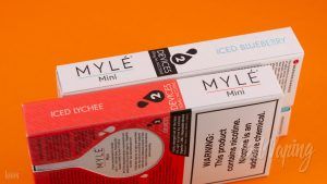 Упаковка MYLE Mini Disposable Kit сбоку