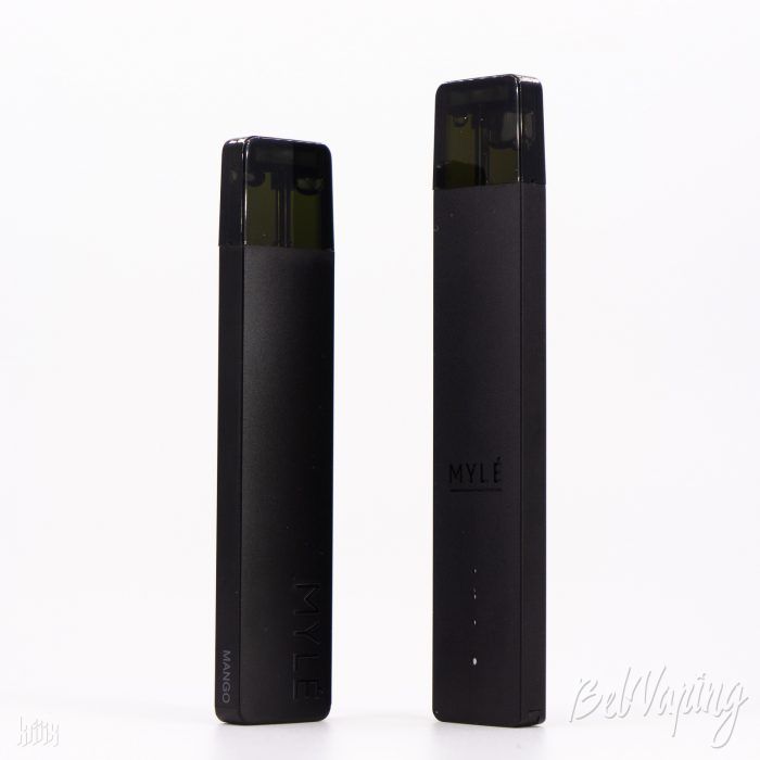 Сравнение MYLE Mini V2 (слева) и MYLE V4