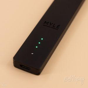 Индикация батарейного блока MYLE