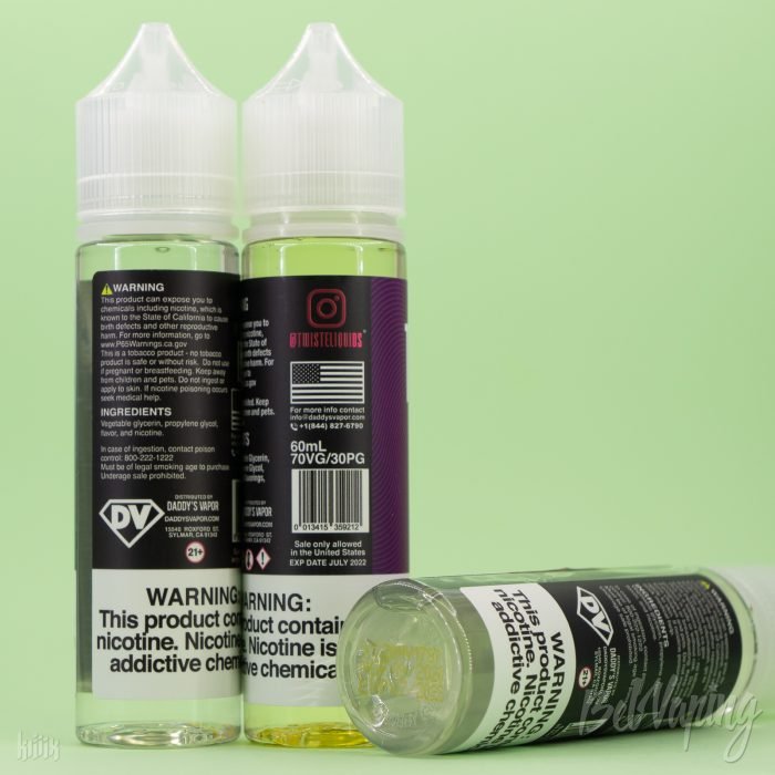 Этикетка жидкости TWIST E-LIQUID (120 мл)