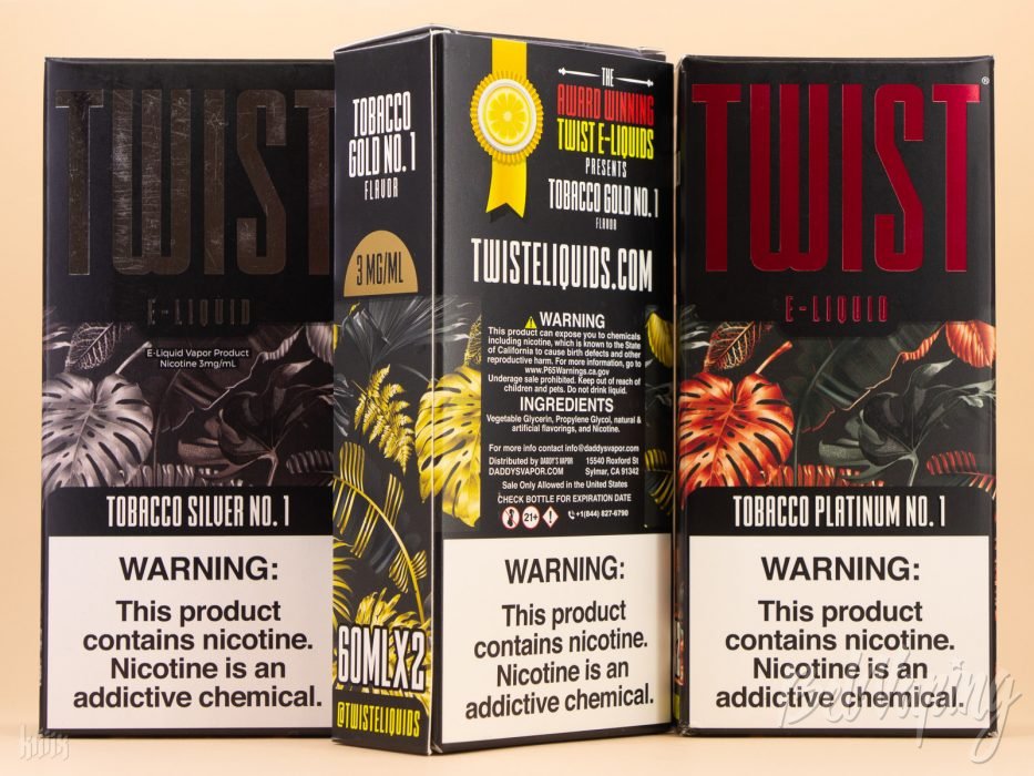 Упаковка жидкости Tobacco TWIST E-LIQUID (120 мл)