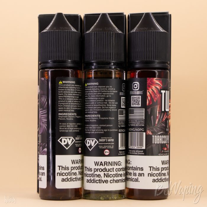Этикетка жидкости Tobacco TWIST E-LIQUID
