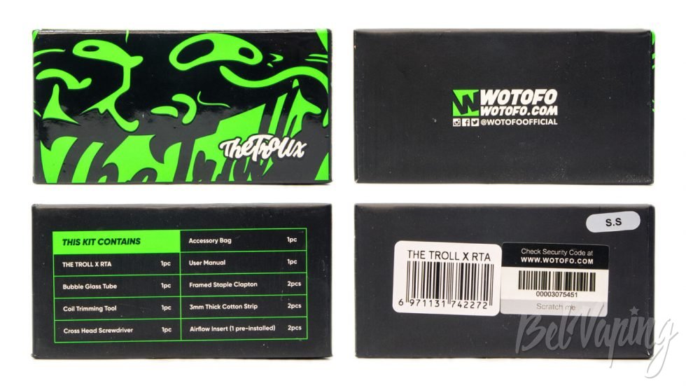 Wotofo THE TROLL X RTA - упаковка
