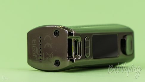 Разъем для зарядки и вид Eleaf iStick S80 Mod снизу