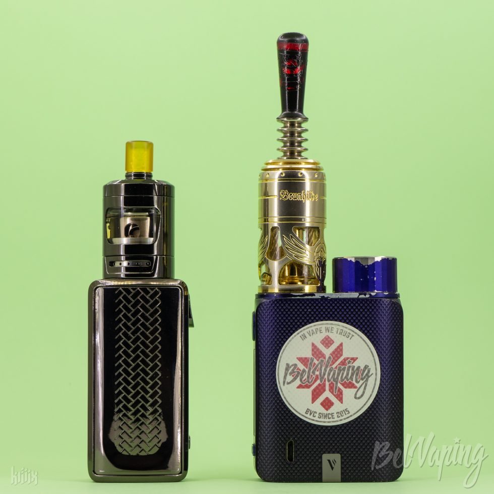 Сравнение размеров: Eleaf iStick S80 Kit (слева) и Vaporesso SWAG 2 с Brunhilde MTL RTA