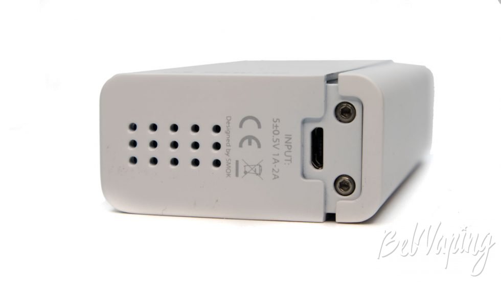 Smok CUBE MINI KIT - вентиляция и порт зарядки