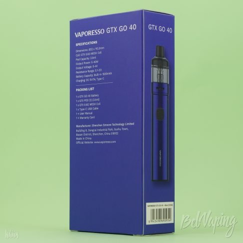 Упаковка Vaporesso GTX GO 40