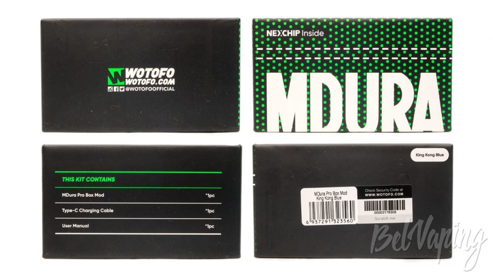 Wotofo MDURA PRO mod - упаковка