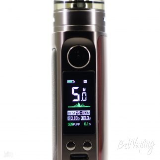Экран Vaporesso LUXE 80 Pod Mod в режиме вариватт - минимальная мощность