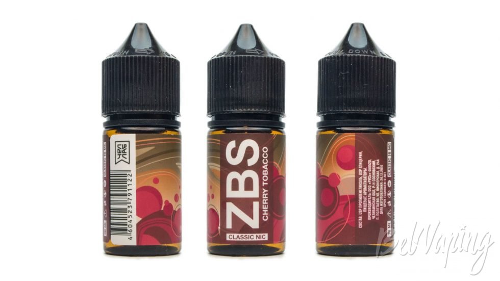 MTL жидкости ZBS и WTF от CHELLAB - вкус CHERRY TOBACCO