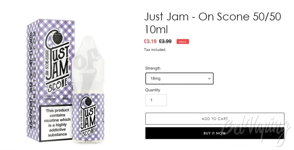 Никобустер Just Jam с ароматизатором