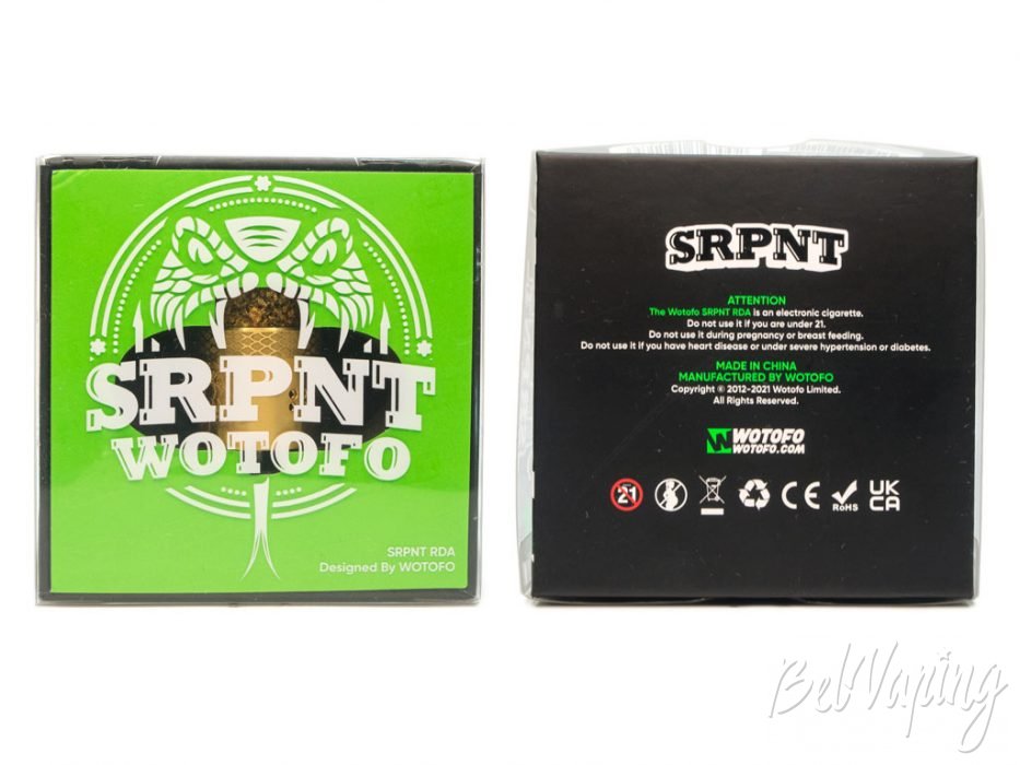 Wotofo SRPNT RDA - упаковка