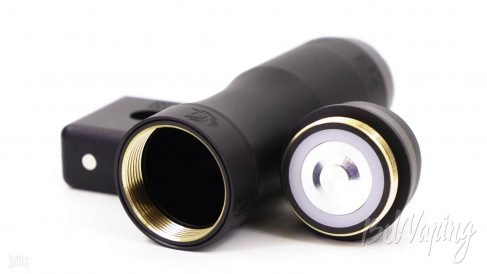 Резьба и кнопка мехмода Vert2 Mechanical Mod от Unicorn Vapes Inc и PSDBD