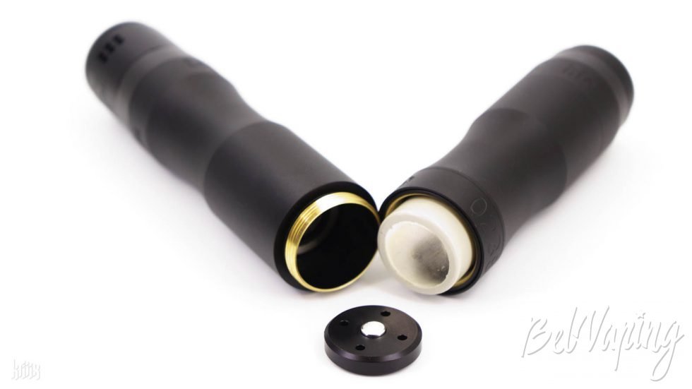 Установка аккумуляторов в мехмод Vert2 Mechanical Mod от Unicorn Vapes Inc и PSDBD