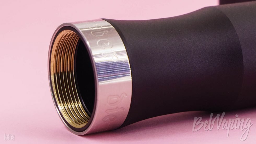 Резьба и проставка внутри мехмода Vert2 Mechanical Mod от Unicorn Vapes Inc и PSDBD