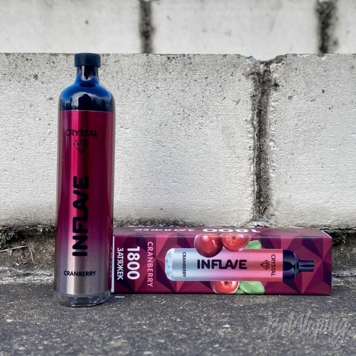 Одноразки Inflave Crystal 1800 Cranberry