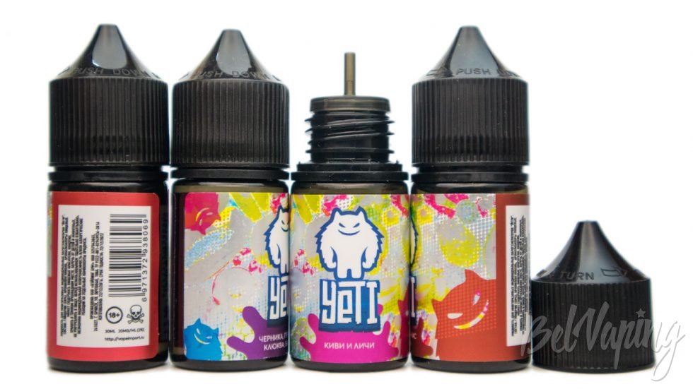 Солевые миксы YETI от VapeImport - упаковка