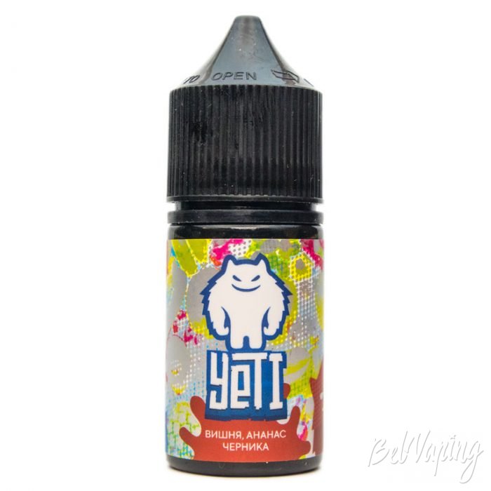 Солевые миксы YETI от VapeImport - вкус ВИШНЯ, АНАНС, ЧЕРНИКА