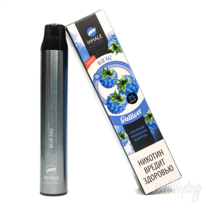 Обзор одноразок inHALE GULLIVER от VapeImport - вкус BLUE RAZ