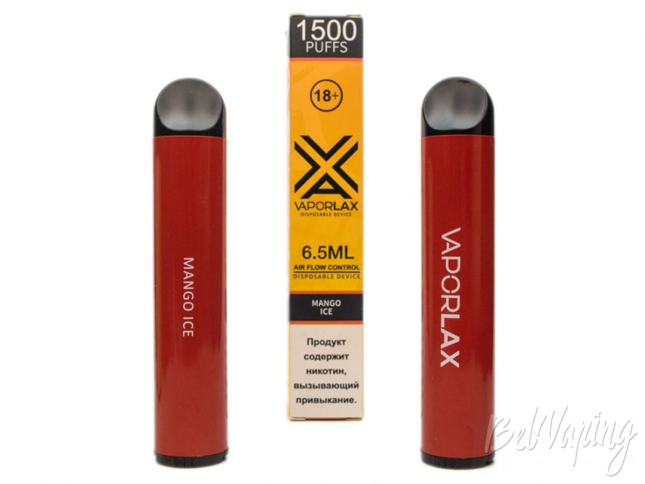 Одноразки VAPORLAX 1500 - вкус MANGO ICE