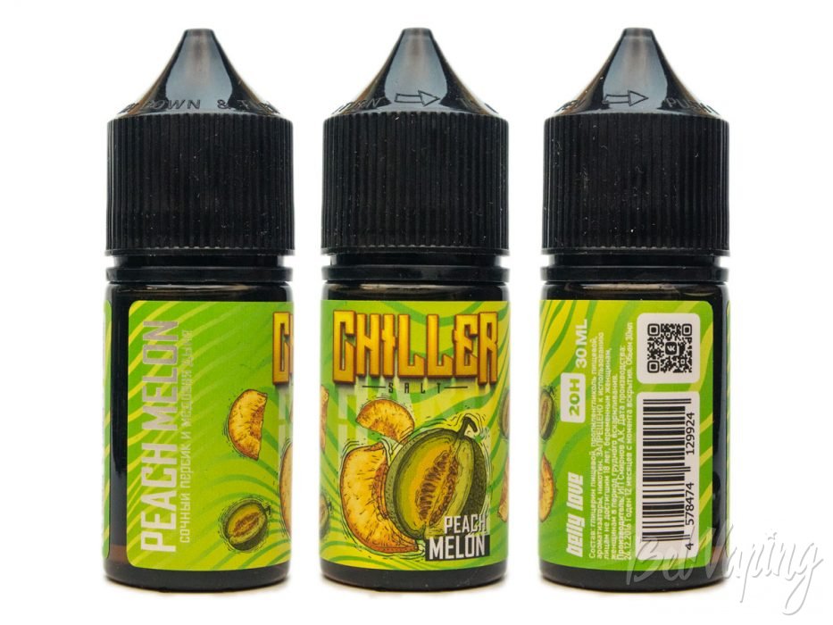 Солевые миксы CHILLER от Belly Love - вкус PEACH MELON