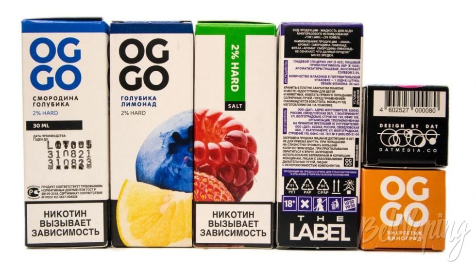 Солевые миксы The Label - OGGO. Часть 1 - упаковка