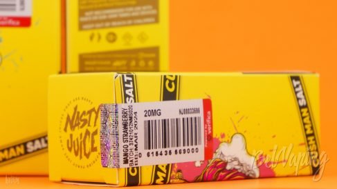 Защита от подделок жидкости CUSHMAN SALT от Nasty Juice
