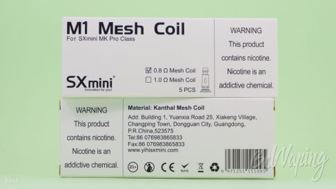 Испарители M1 Mesh Coil и M2 Mesh Coil для SXmini MK Pro Class