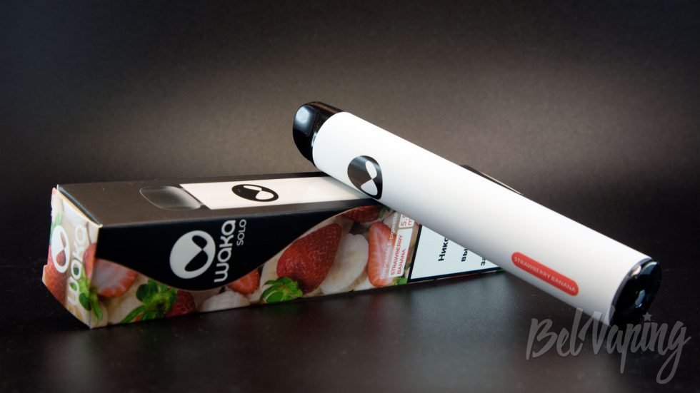 Обзор одноразок WAKA SOLO - вкус STRAWBERRY BANANA