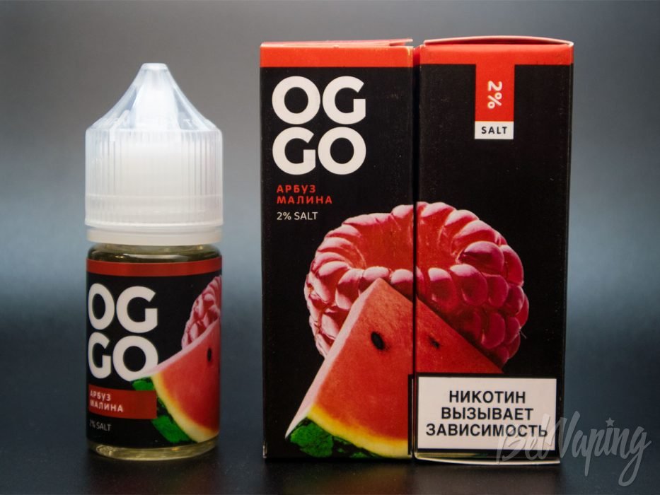 Солевые жидкости THE LABEL OGGO BLACK - вкус АРБУЗ МАЛИНА