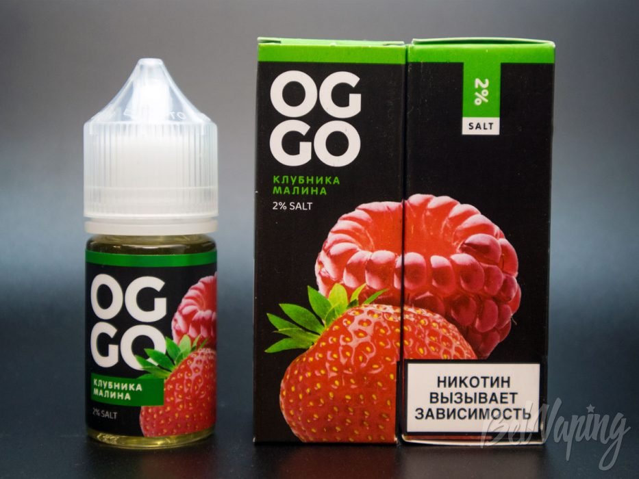 Солевые жидкости THE LABEL OGGO BLACK - вкус КЛУБНИКА МАЛИНА