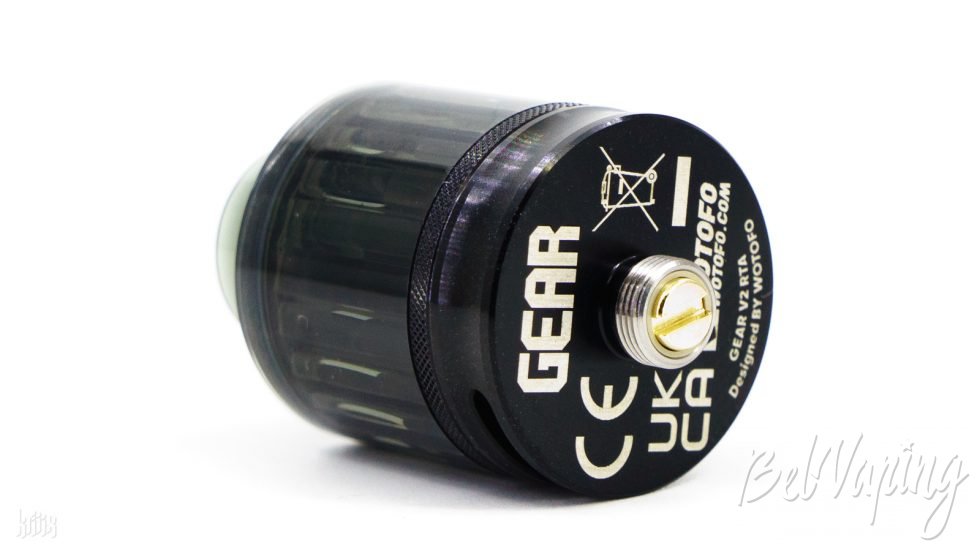 Внешний вид Wotofo Gear V2 RTA снизу