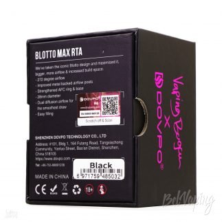 Упаковка Dovpo Blotto Max RTA сзади