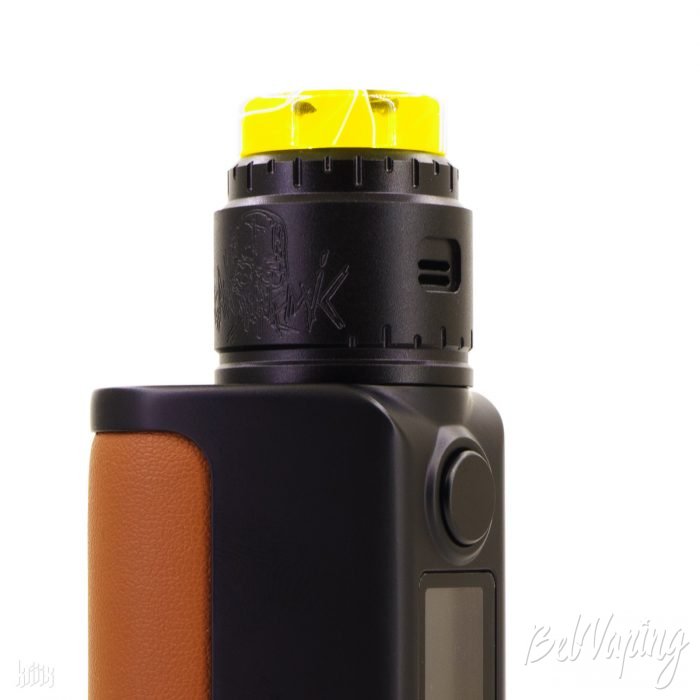 Посадка атомайзера (28 мм) на Dovpo Riva 200 Box Mod