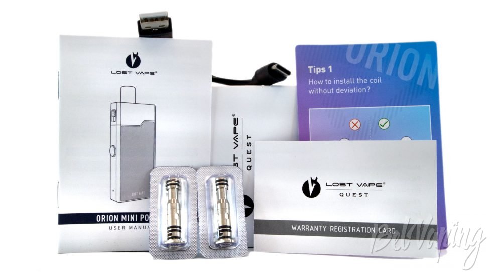 Lost Vape ORION MINI pod kit - комплект поставки