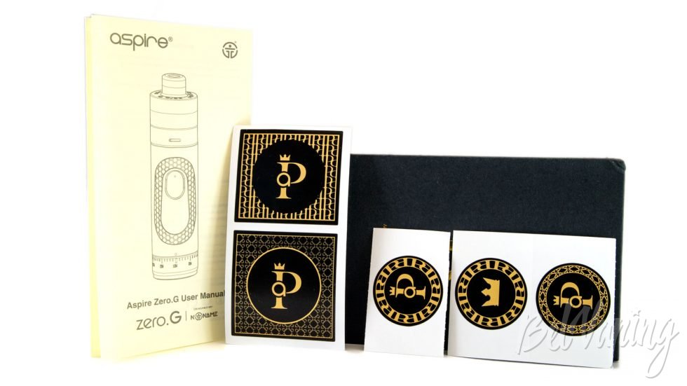 ZERO.G от Prestige Aspire и NoName - комплект поставки
