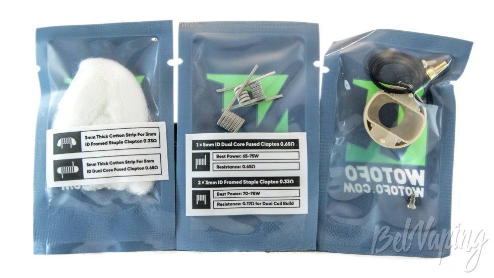 Обзор Wotofo RECURVE v2 RDA - пакеты с допами