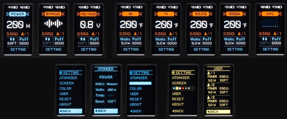 Thelema Quest 200W -интерфейс