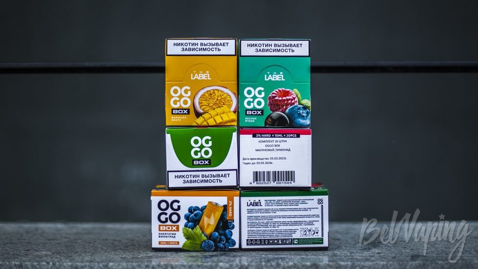 Жидкость OGGO BOX в коробках по 20 флаконов
