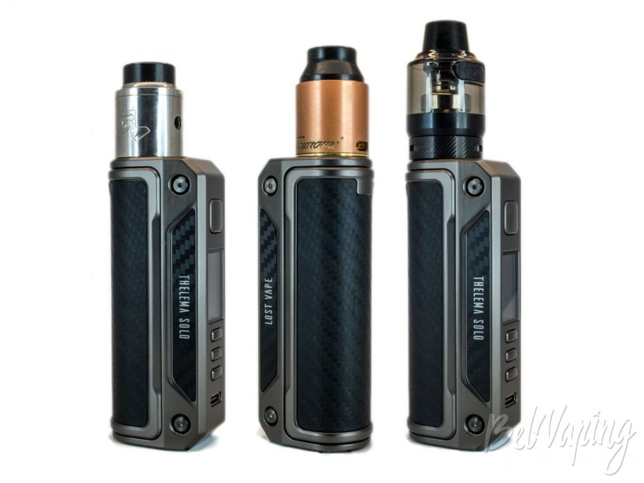 Обзор THELEMA SOLO 100W - с разными атомайзерами