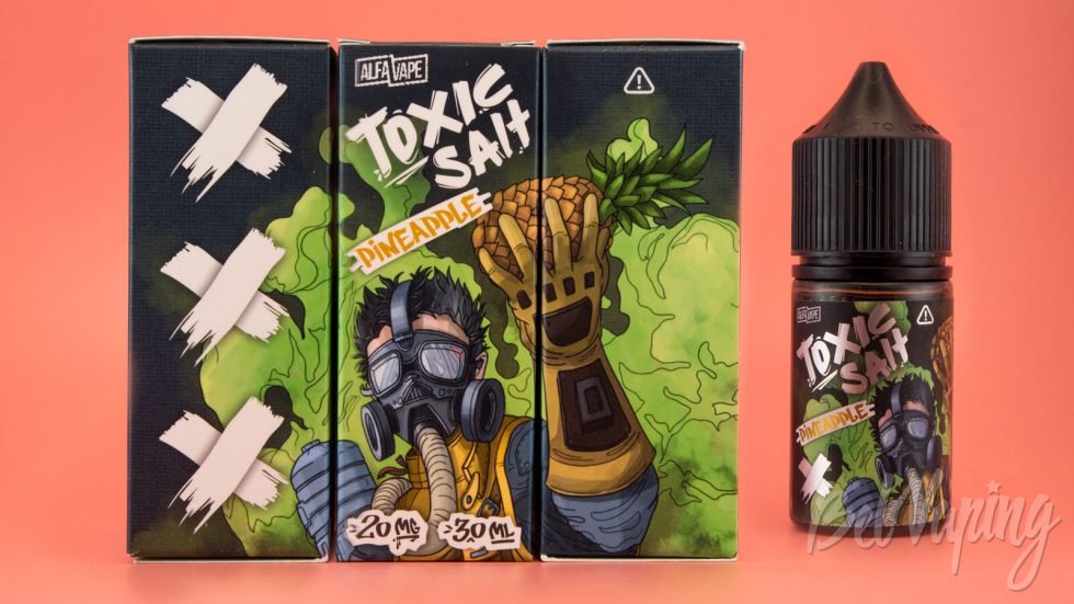 Обзор жидкостей TOXIC SALT - вкус PINEAPPLE