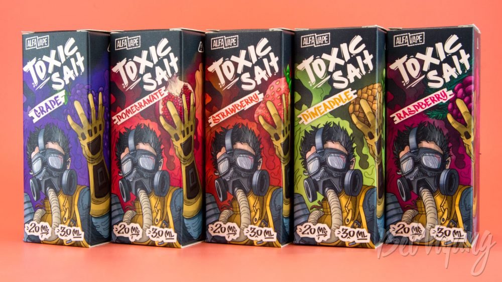 Обзор жидкостей TOXIC SALT от AlfaVape