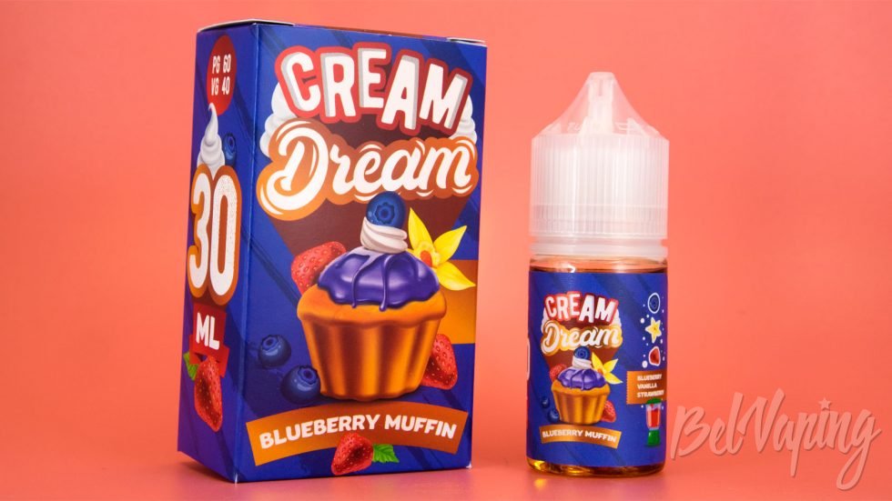 Солевые жидкости DREAM CREAM - вкус BLUEBERRY MUFFIN