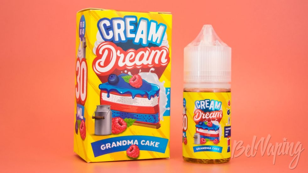 Солевые жидкости DREAM CREAM - вкус GRANDMA CAKE
