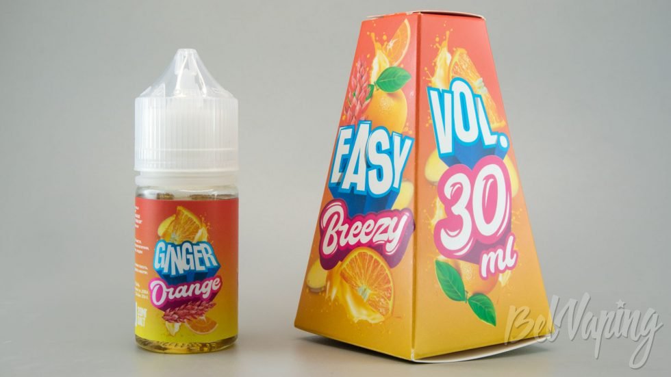 Солевые жидкости EASY BREEZY от GAS Group - вкус GINGER ORANGE