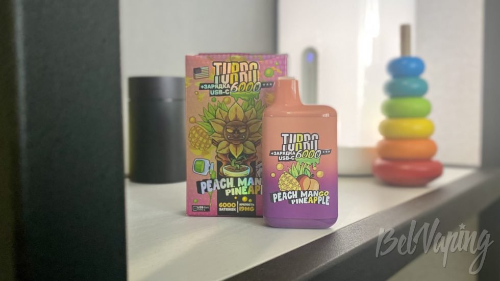 Одноразка Turbo Max 6000 Peach Mango Pineapple